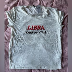 size small creamy white colored soft tee NWT